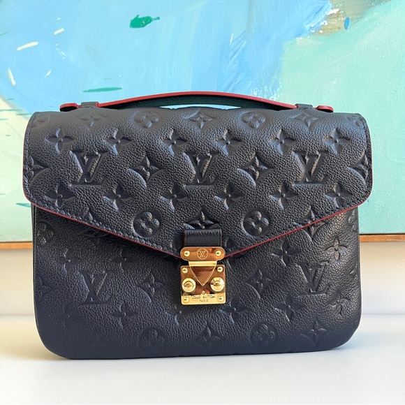 Louis Vuitton Pochette Métis Empreinte Marine Rouge box & accessories! - Picture 2 of 16